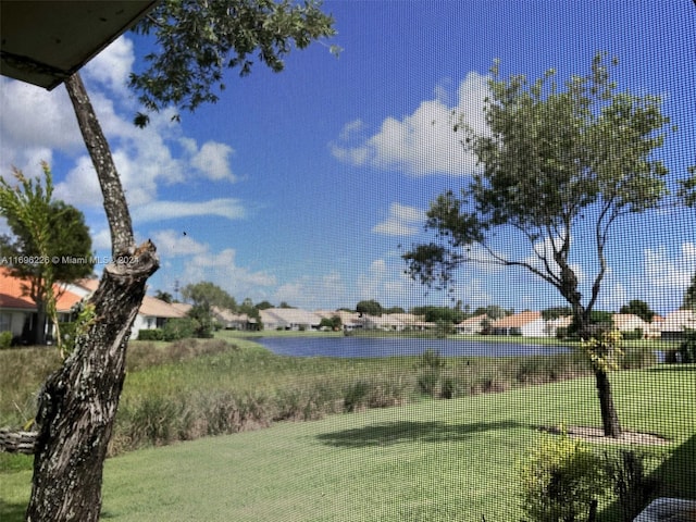 view of water feature