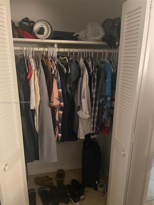 view of closet