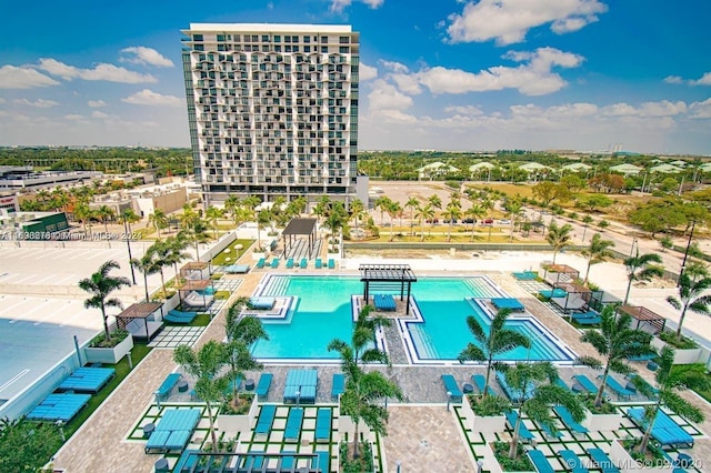 view of pool