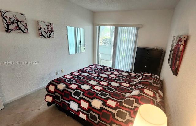 view of tiled bedroom