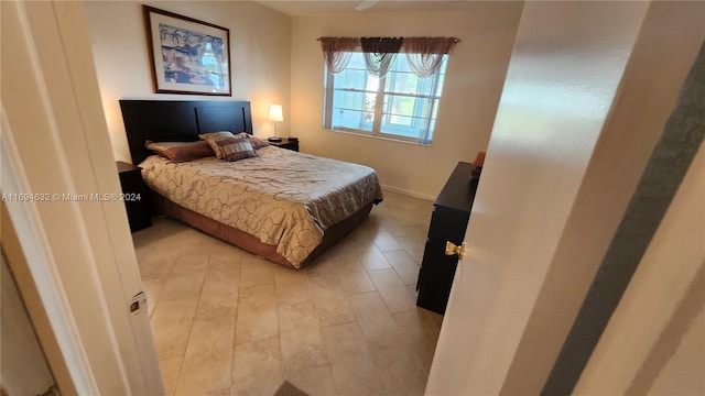 bedroom featuring light hardwood / wood-style flooring