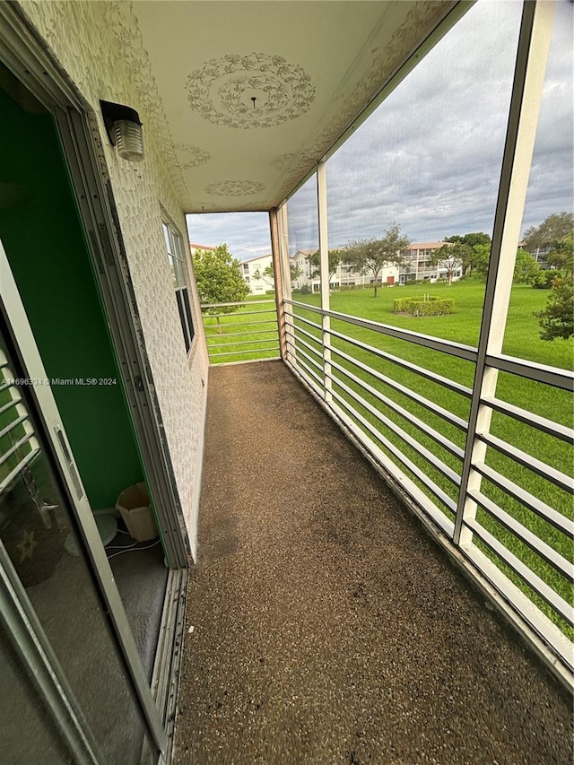 exterior space with a balcony