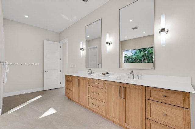 bathroom featuring vanity