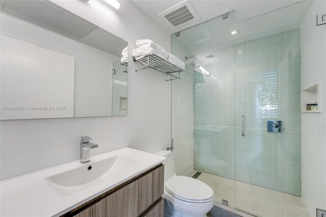 6080 Collins Ave Unit 102, Miami Beach, FL 33140 - full bathroom with vanity and a shower stall