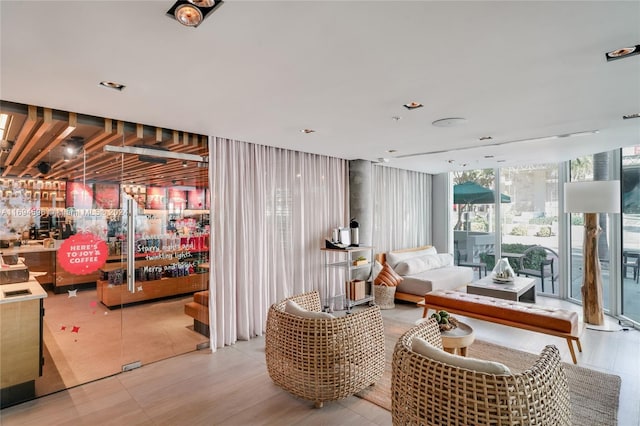6080 Collins Ave Unit 102, Miami Beach, FL 33140 - living room featuring wood finished floors