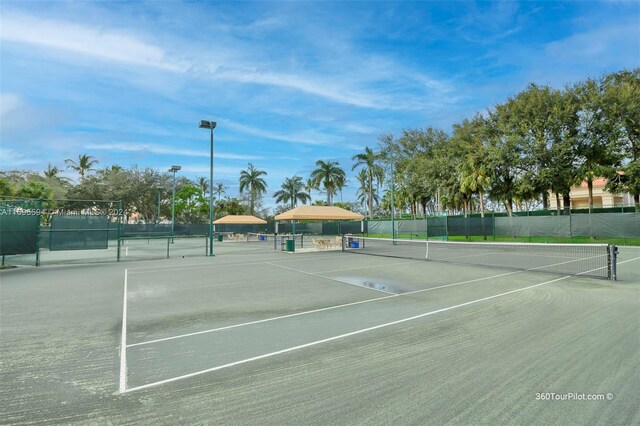 view of tennis court