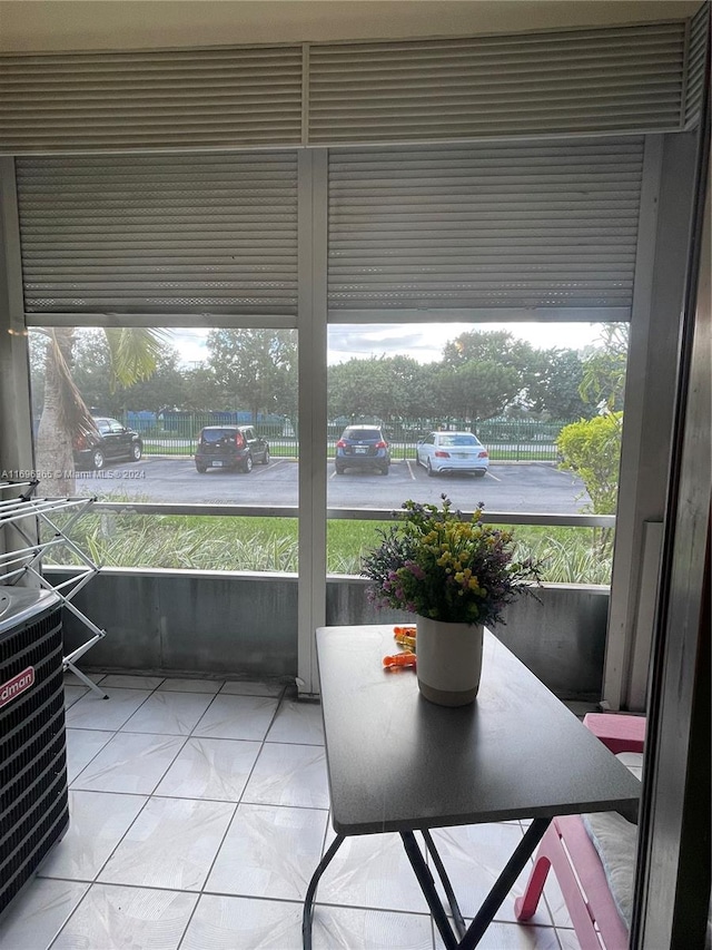 view of sunroom / solarium