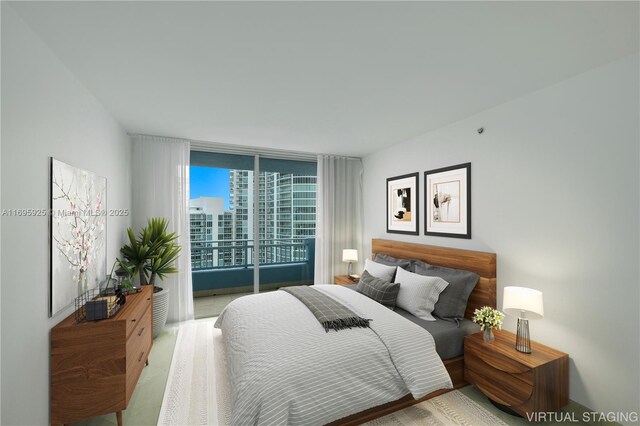 90 Alton Rd Unit 1902, Miami Beach, FL 33139 - bedroom with expansive windows and access to exterior