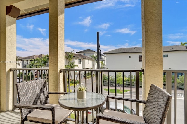 view of balcony