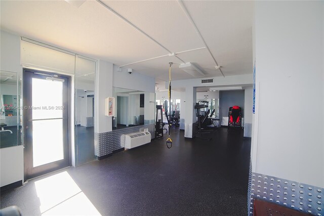 view of exercise room