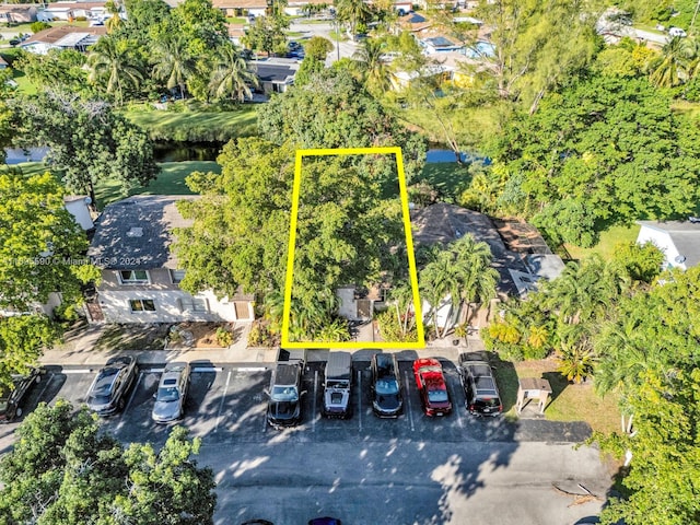 7243 W Sunrise Blvd Unit 7243K, Plantation, FL 33313 - aerial perspective of suburban area featuring property parcel outlined