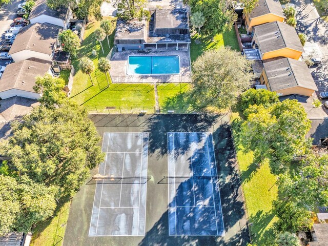 7243 W Sunrise Blvd Unit 7243K, Plantation, FL 33313 - bird's eye view of a pool