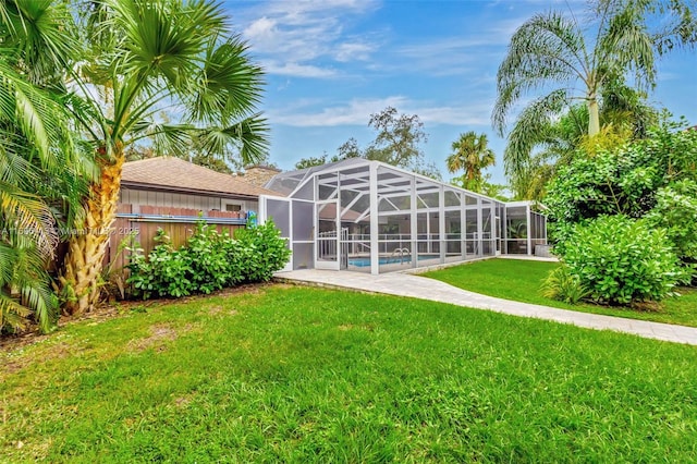 exterior space with a lanai