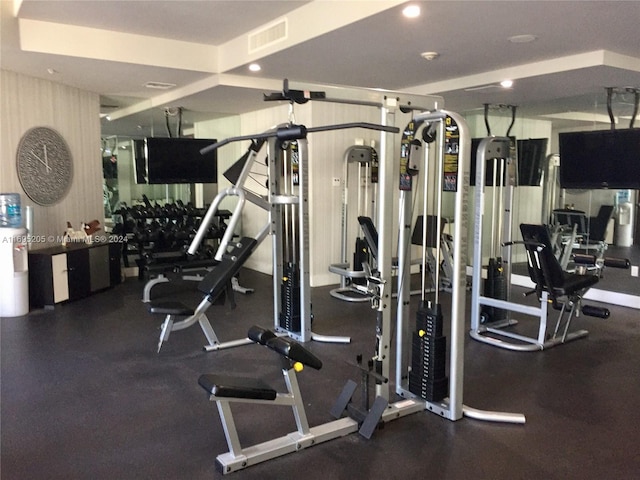 view of workout area