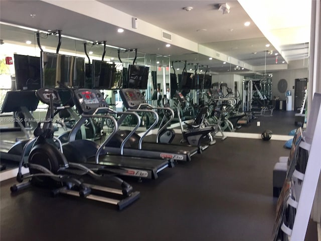 view of exercise room