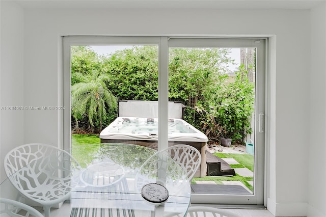 doorway featuring a wealth of natural light