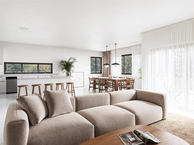 dining area with a healthy amount of sunlight