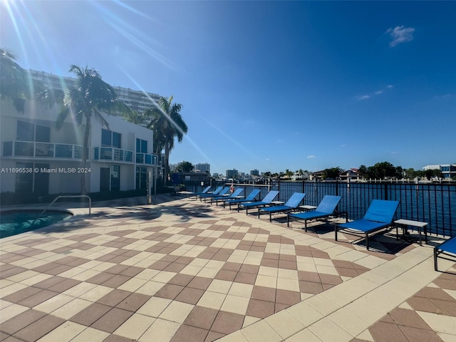 1945 S Ocean Dr Unit M5, Hallandale Beach, FL 33009 - view of pool with a patio