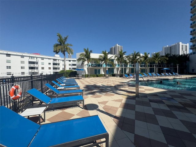 view of pool with a patio