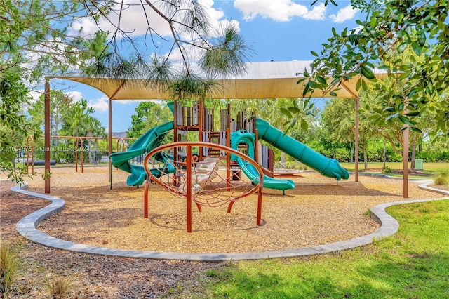 view of jungle gym