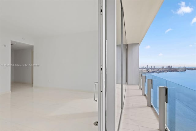 balcony featuring a view of city