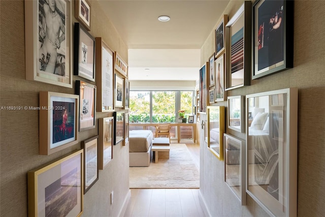 interior space featuring light hardwood / wood-style flooring