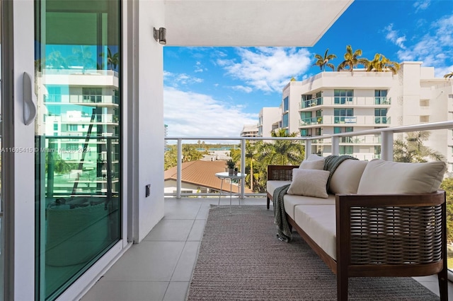 balcony with outdoor lounge area