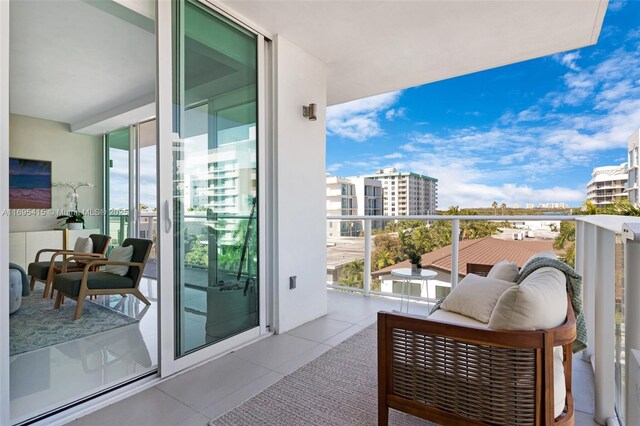 view of balcony