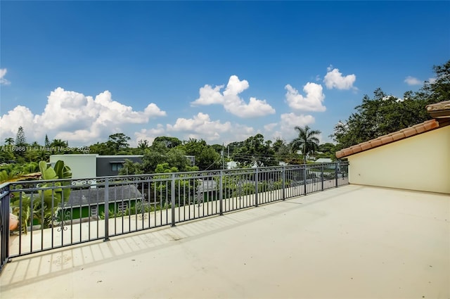 view of patio / terrace featuring a balcony