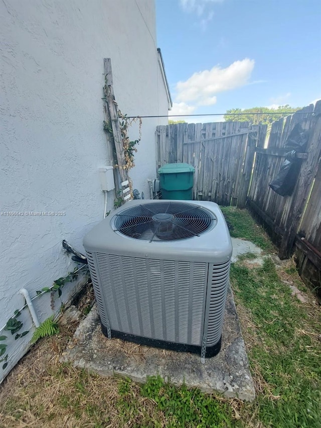 exterior details featuring central air condition unit