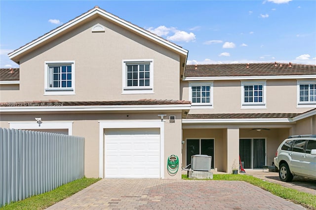 view of front of house featuring a garage