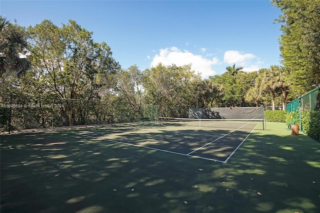 view of tennis court