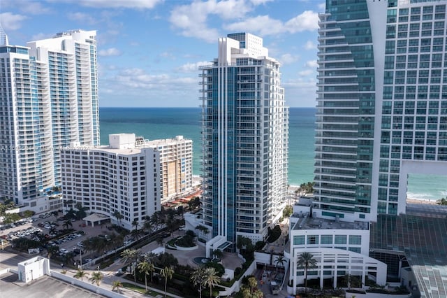 city view with a water view