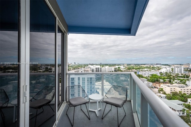 view of balcony