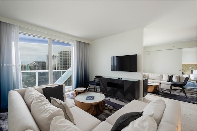 3101 Bayshore Dr Unit 1602, Fort Lauderdale, FL 33304 - living room with wood finished floors