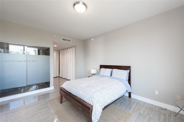 view of tiled bedroom