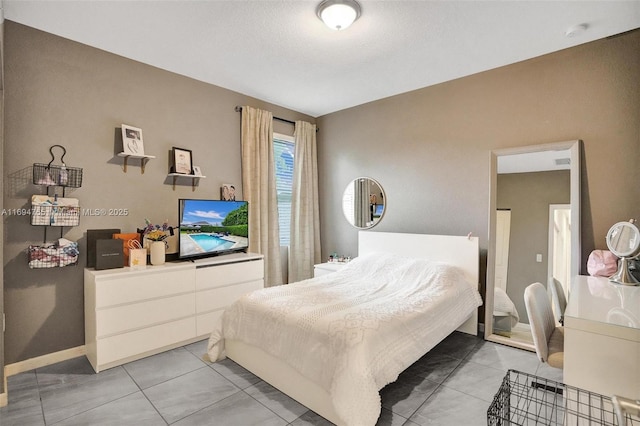 view of tiled bedroom