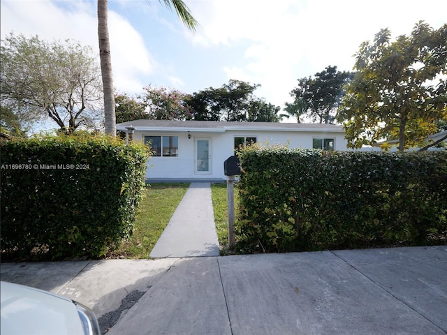 view of front of home