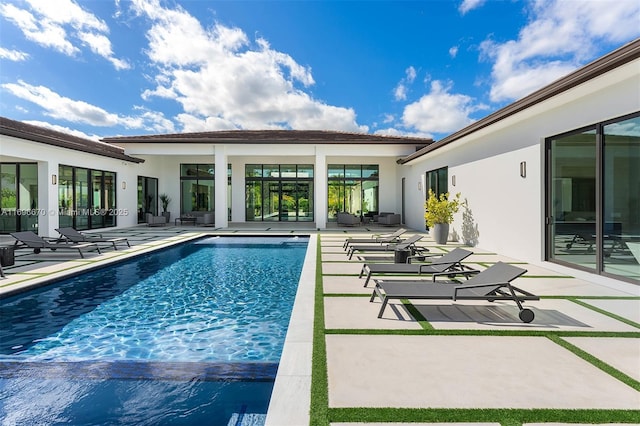 view of pool with a patio area