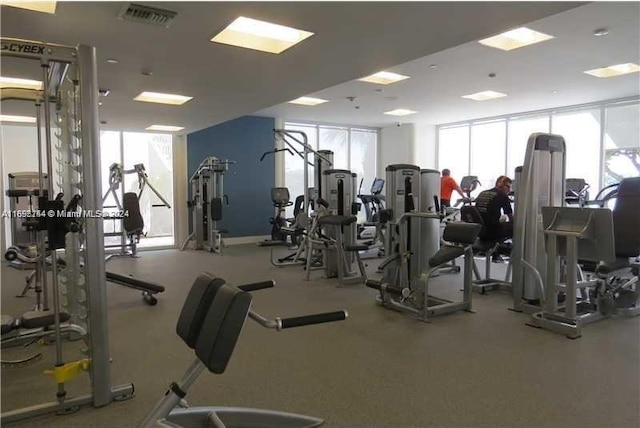 view of workout area