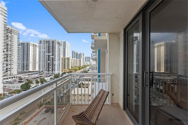 view of balcony