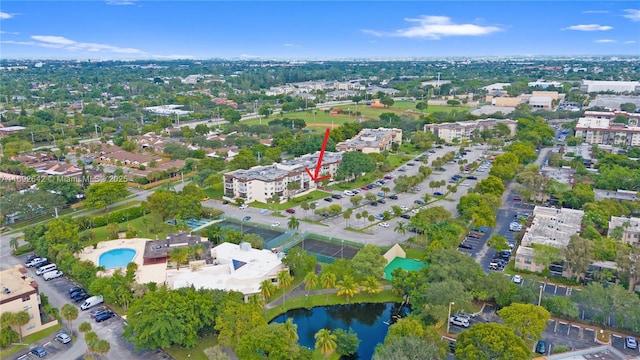 7100 NW 17th St Unit 219, Plantation, FL 33313 - aerial overview of property's location with a large body of water and a pool