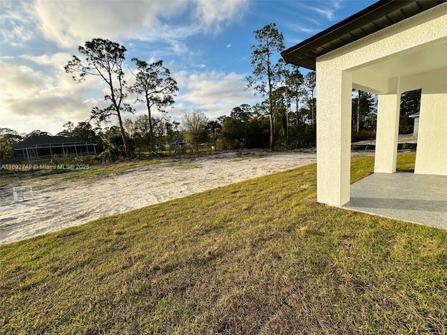 view of yard with a patio