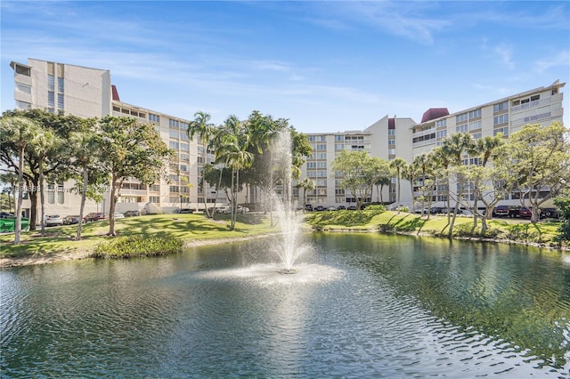 view of water feature