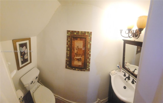 bathroom with toilet and sink