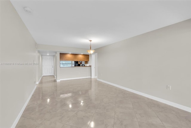 view of unfurnished living room