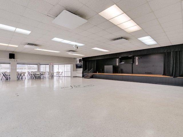 1015 SW 11th Ave Unit 11K, Hallandale Beach, FL 33009 - misc room featuring speckled floor and a drop ceiling
