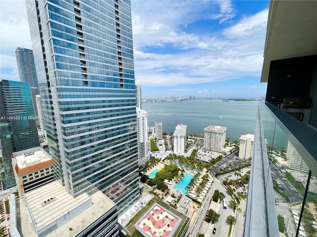 view of water feature