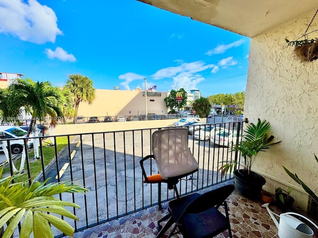 view of balcony