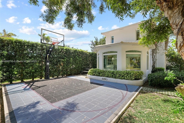 view of sport court